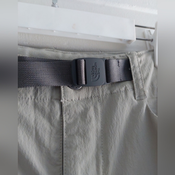 The North Face Convertible Belted Zip Off Hiking Pants Mens 36 Stone Beige - Picture 2 of 7